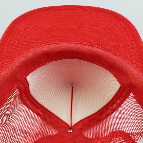 IBM Vintage Snapback Trucker Hat Solution Builder Corded Mesh Foam Cap Unworn - Picture 8 of 13
